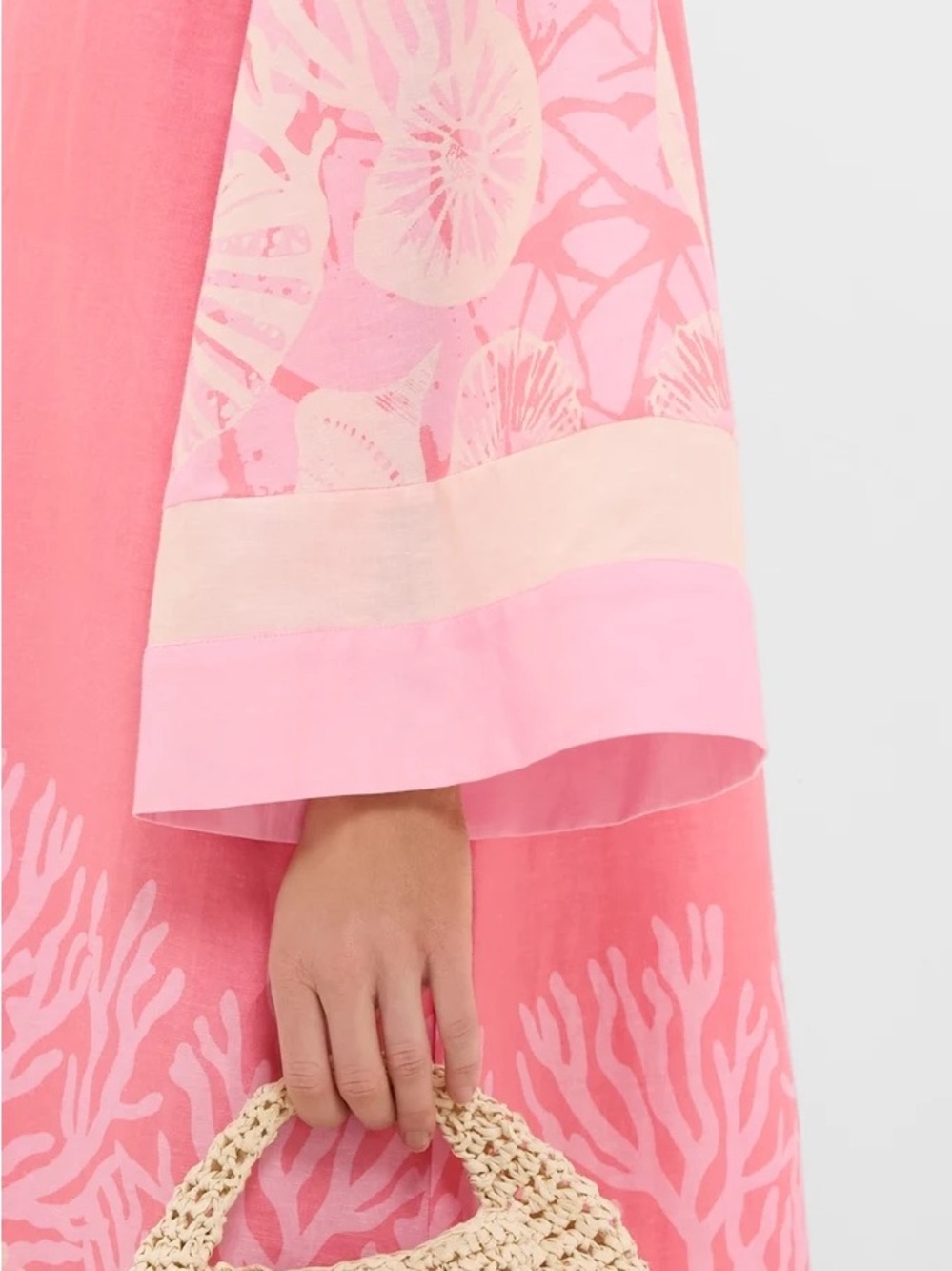 Tuckernuck Pink Coral-Print V-Neck Maxi Dress - Picture 2 of 5